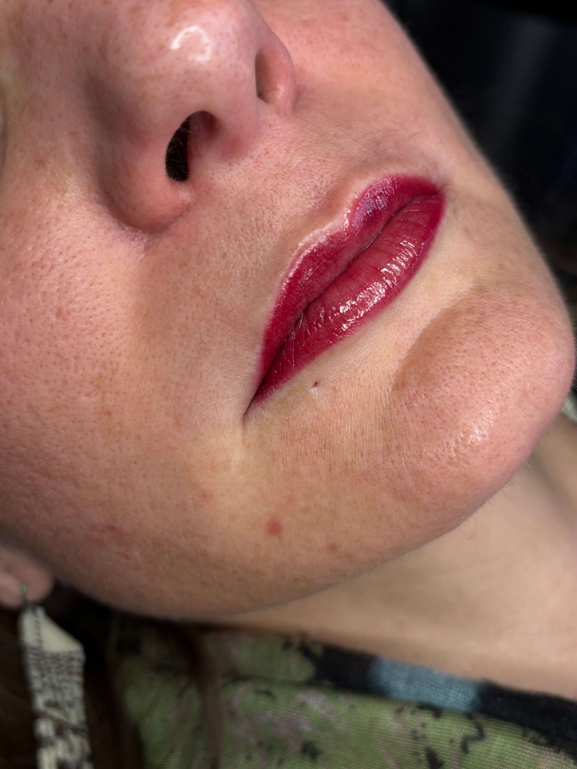 a close up of a tattoo